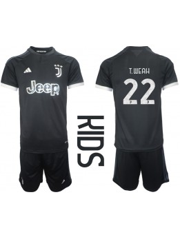 Otroški Nogometna dresi replika Juventus Timothy Weah #22 Tretji 2023-24 Kratek rokav (+ hlače)